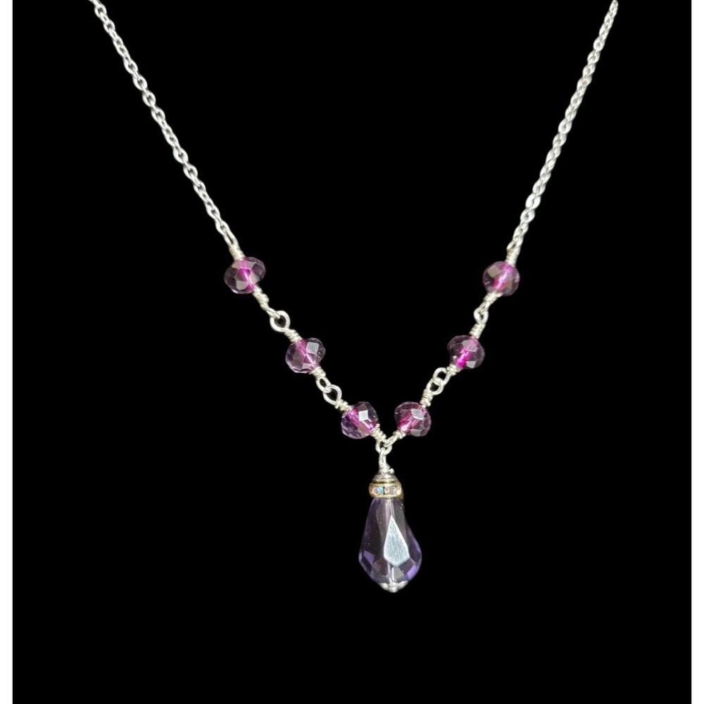 Purple Crystal Necklace